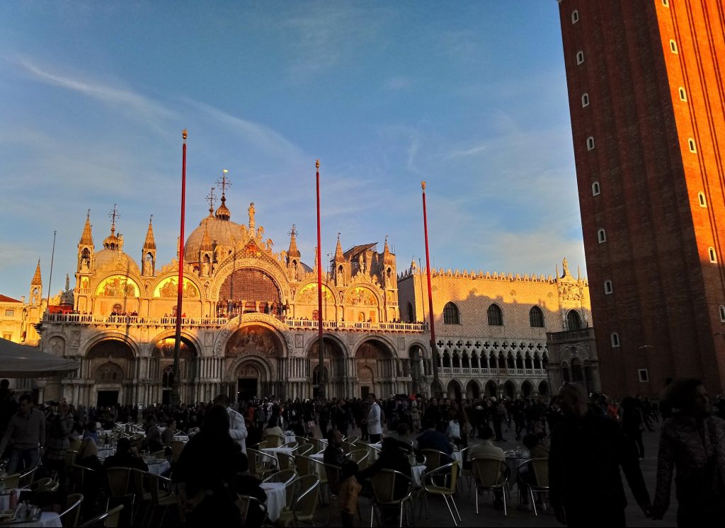 venice sunset in san mark tour